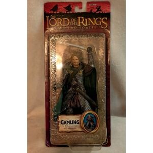 LOTR The Two Towers Gamling Rohan Royal Guard Figure Toy Biz 2004 New in Box VTG